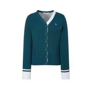 헤지스골프 BEST 여성 백 포인트 브이넥 가디건(HWSW5C612T3)