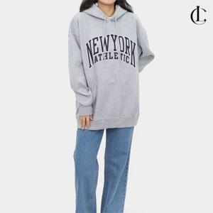 엘케이트 여자 긴팔 후드 티셔츠 오버핏 로고 코튼 후드티 LRV001