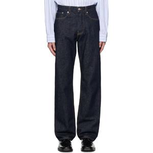 25 FW 드리스반노튼 남성 네이비 5포켓 데님 진 252358M186024