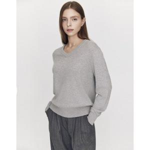 [지오다노]여자 캐시미어 블랜드 브이넥 스웨터 355913