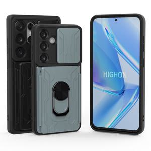 갤럭시 S25FE 케이스 메탈 기어링 스탠드 카드지갑 범퍼 거치대