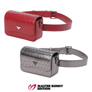 [마스터바니에디션] (421E3BG110) 여성 페이크 레더 스터드 투웨이 벨트백