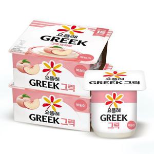 [빙그레]빙그레 요플레 그릭 복숭아 80g 8입 (4입번들x2개)