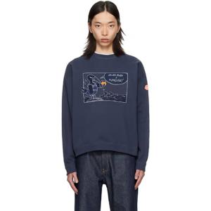 25 FW 몽클레어 남성 Moncler x Gilga Farm 네이비 코튼 스웨트셔츠 252171M204000