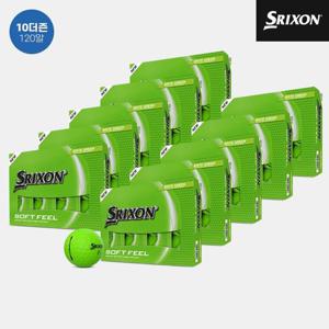 [10더즌 120알]던롭코리아 정품 스릭슨 소프트 필 14 브라이트 골프볼[남여공용][그린][2피스]