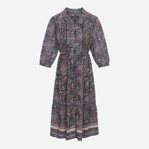 [써스데이아일랜드][여성]카라 오픈형 플라워 원피스(T256MOP148W)