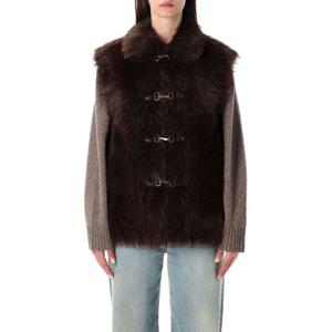 어반코드 리버시블 인조 퍼 조끼 BJ20073 CHOC