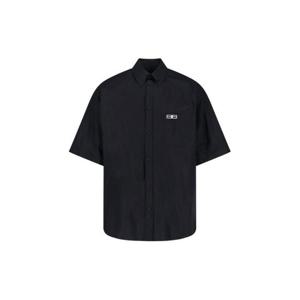 발렌시아가 반팔 셔츠 850829TRM281000 BLACK DOM