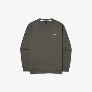 휠라긴팔티 KQC FS2POG3101U-BRN 베이직 스몰로고 맨투맨