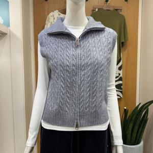 클리지 DP01 꽈배기 폴라 니트 집업 CP8WKV08