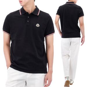 25FW 몽클레어 로고 패치 삼선 폴로 반팔 티셔츠 8A70300 84556 77X