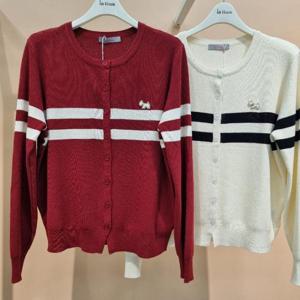 라티움 HC34 부드러운 느낌 두줄단가라 짧은 가을 니트가디건 T2533cd07