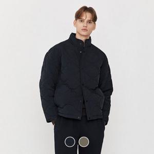 [지오다노] 남성 스탠드 카라 경량 퀼팅 패딩 자켓 075917