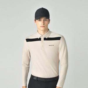 헤지스골프 BEST 남성 어드밴스드 기모 긴팔 카라 티셔츠(HUTS5D712I1)