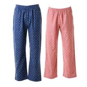 와코루 따뜻한 면기모 미니멀한 기하나염 커플 바지 파자마(WMP542MPWMP542WP)