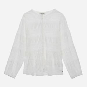 [써스데이아일랜드][여성]오픈형 레이스 블라우스 T256MBL155W