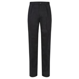 남자 겨을 원턱 링클프리 기모 면바지 HW-PTK-Q001-검정