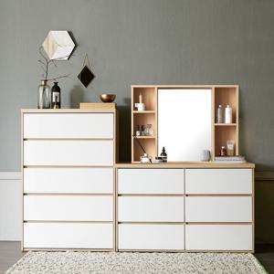 마리메종 글로시 서랍장 830 5단+1200 3단+수납거울 화장대_착불