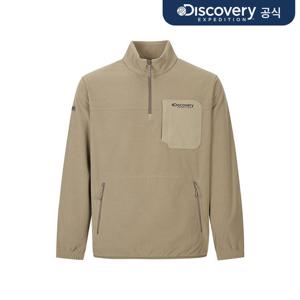 남성 그리드 기모 우븐 하이브리드 트레이닝 아노락 (BEIGE)