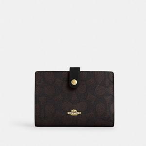 코치 2-IN-1 월렛 블록드 시그네처 캠바스 CBK54-IMXI8 월넛/탠