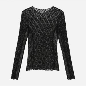 [써스데이아일랜드]레이스 믹스 레이어드 티셔츠 T256MTS906W