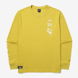 [휠라]휠라 WHITE 스포츠 와플 긴팔티 FS2RLG3103X MUD 티셔츠