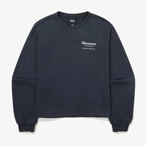 [휠라]휠라 세미 크롭 스포츠 그래픽 맨투맨 FS2POG3152F IDO 긴