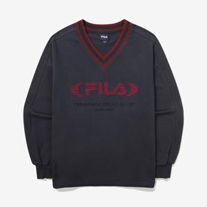 [휠라]휠라 여성 스포츠 브이넥 맨투맨 FS2POG3151F IDO 긴팔티