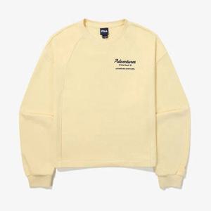 [휠라]휠라 세미 크롭 스몰 스포츠 맨투맨 FS2POG3152F BTY 긴팔