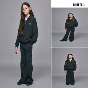 [블루테일]AZH8PT02CG 차콜그레이 사선 절개 기모 팬츠