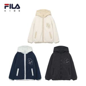 [FILA KIDS]후드배색 플리스 자켓-FK254PL07X002