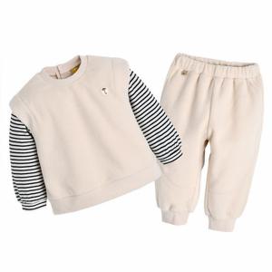 [모이몰른]유아 소프트플리스 상하복 세트 M244STB76P