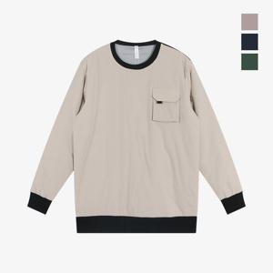 [GS]클라우스 남성 사이드오픈 방풍 패딩 라운드 골프 티셔츠 FH24WM2402_BE