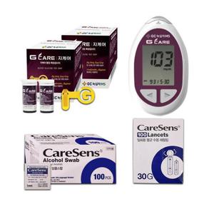 녹십자 지케어 혈당계+시험지100매+솜100매+침110개 D