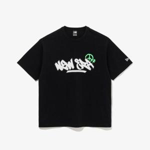 M 뉴에라반팔티 IQC 14536413 피스 심볼 티셔츠 블랙