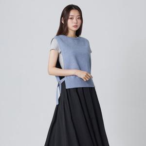 [랩]라운드 베이직 니트 베스트(AR4KVA60)