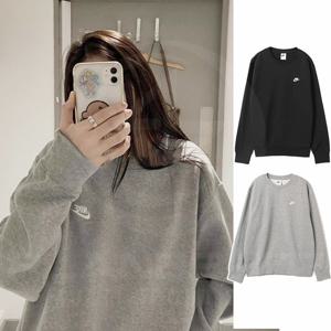 나이키 맨투맨 플리스 긴팔 스우시 기모 커플티셔츠