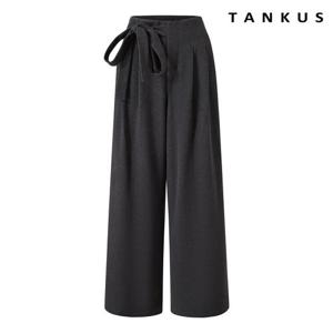 [탱커스]슬랙스 루즈핏 뒷 밴딩 끈 팬츠 (TX4PT004L0)