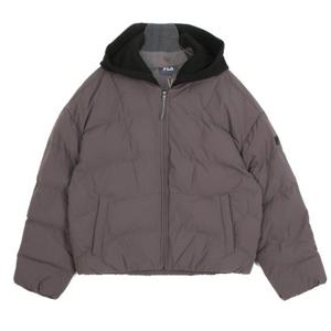 휠라패딩 KQC FS2JKG4154F-BCF 여성 디테쳐블 후드 패딩 자켓