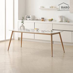 라로퍼니처 로코 24T 유광 1800 저소음 포세린 세라믹 원목 패턴 6인 식탁 테이블