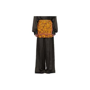 25 FW 드리스반노튼 여성 오렌지 프린트 랩 미니 스커트 252358F090001