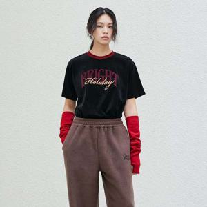 [랩]벨벳 링거 후로피 반팔티셔츠(AR4CTA65)