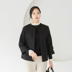 엄마옷 마담4060 클래씨마담 스티치라인숏자켓 데일리 중년여성 -ZJK2511002-