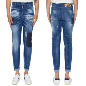 디스퀘어드2 빈티지 워싱 롤업 80s 진 S71LB0617