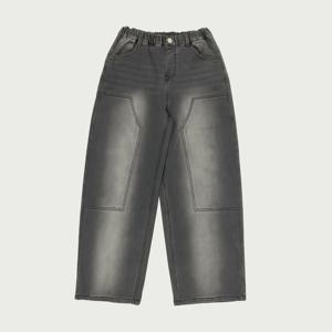 행텐틴즈 백 브러쉬 더블 니 와이드 데님팬츠_165(14540-055-804-10)