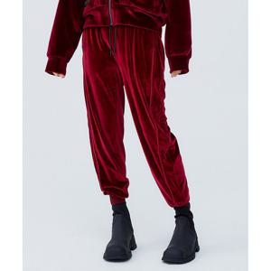 [라이프워크] 여성) 벨벳 로고 조거팬츠_LW214SB811