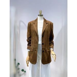 올리브데올리브 (OL5XJ880) 싱글 쓰리버튼 스웨이드 자켓