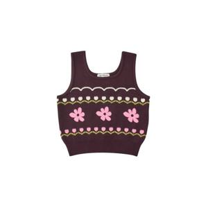 [리틀그라운드](WN)테일스쿱-니트플라워뷔스티에(74A14-301-01)