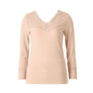 여성 가볍고 보온성이 좋은 기모 내의 상의 VLG5065C