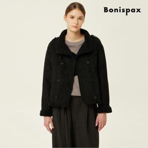 [보니스팍스] 클래식 더블 버튼 크롭 무스탕 자켓 (XPAJK007M0)